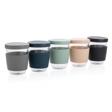 Logotrade promotional merchandise photo of: Ukiyo borosilicate glass with silicone lid and sleeve
