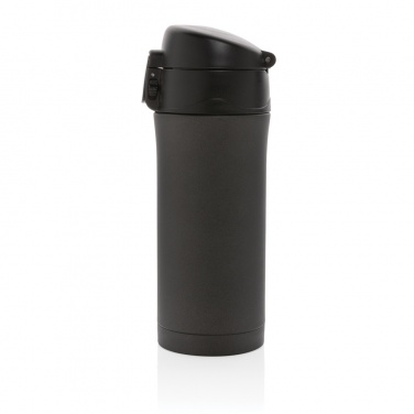 Logo trade promotional giveaways image of: Metallic easy lock vacuum mug