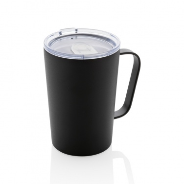 Logo trade promotional products image of: RCS Recycled stainless steel modern vacuum mug with lid