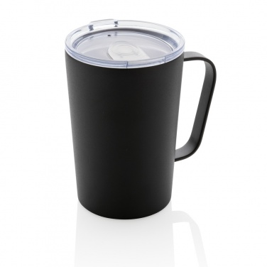 Logo trade promotional products image of: RCS Recycled stainless steel modern vacuum mug with lid