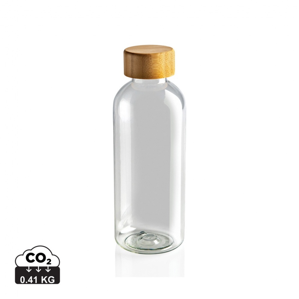 Logo trade promotional items image of: RCS RPET bottle with bamboo lid
