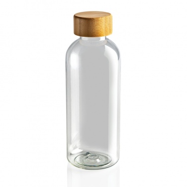 Logo trade business gift photo of: RCS RPET bottle with bamboo lid