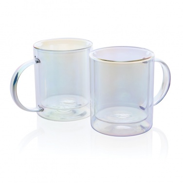 Logotrade promotional gifts photo of: Deluxe double wall electroplated glass mug