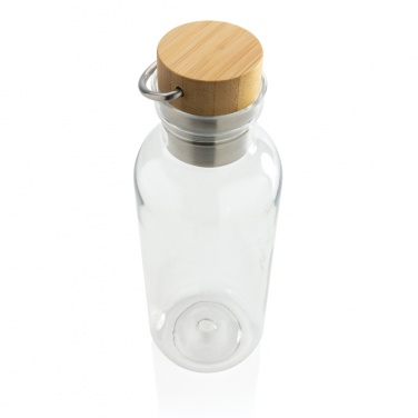 Logo trade promotional gift photo of: RCS RPET bottle with bamboo lid and handle