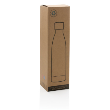 Logo trade promotional gifts picture of: RCS Recycled stainless steel solid vacuum bottle
