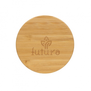 Logo trade advertising products image of: GRS certified recycled PP mug with bamboo lid