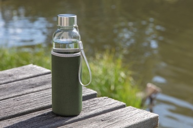 Logo trade promotional products image of: Glass bottle with neoprene sleeve