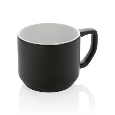 Logo trade promotional giveaways picture of: Ceramic modern mug 350ml