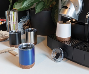 Logo trade promotional merchandise picture of: RCS Re-steel cork small vacuum coffee mug