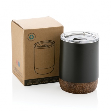 Logo trade promotional items image of: RCS Re-steel cork small vacuum coffee mug