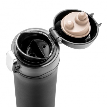 Logo trade corporate gifts image of: RCS Recycled stainless steel easy lock vacuum mug