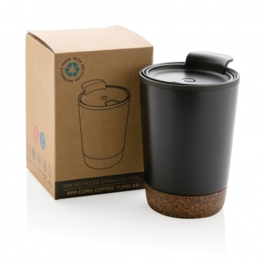 Logotrade corporate gifts photo of: GRS RPP stainless steel cork coffee tumbler