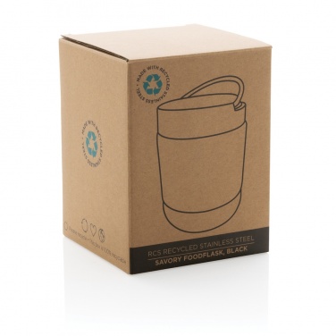Logotrade promotional item picture of: Savory RCS certified recycled stainless steel foodflask