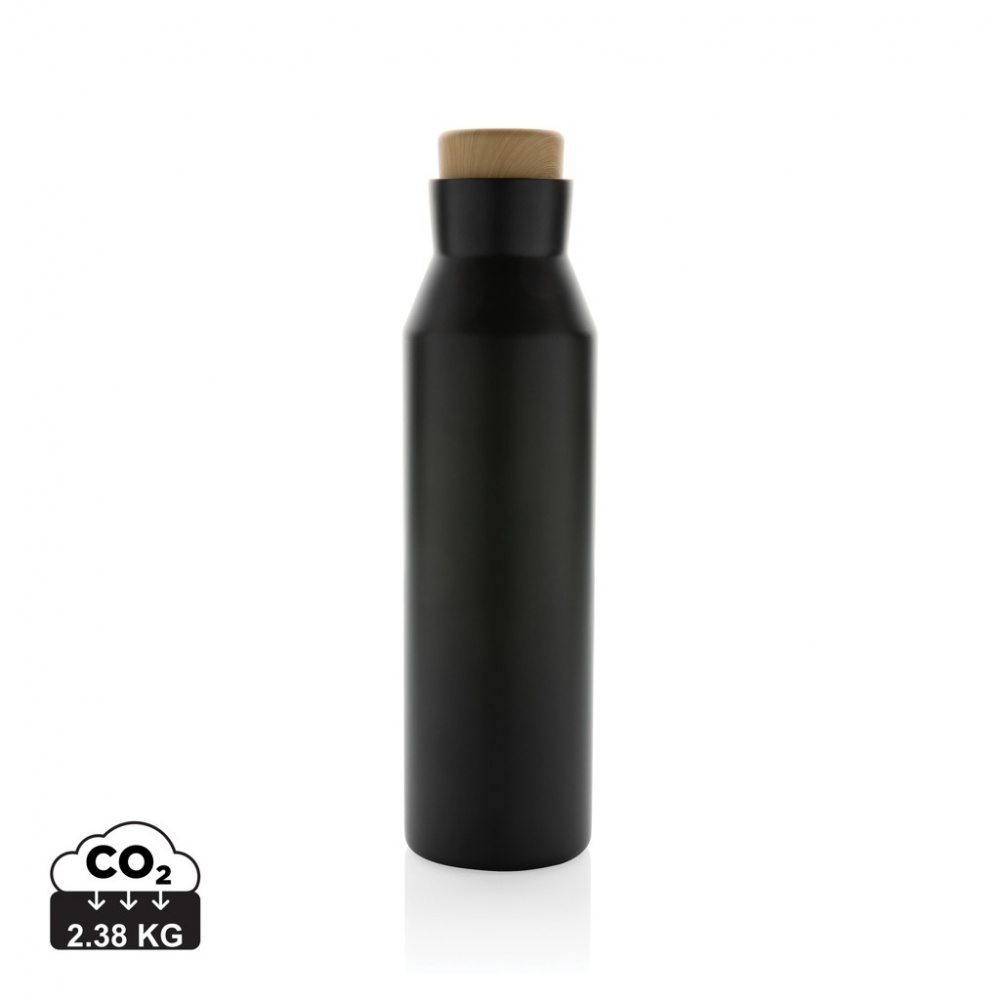 Logotrade promotional item image of: Gaia RCS certified recycled stainless steel vacuum bottle