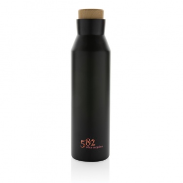 Logo trade advertising products image of: Gaia RCS certified recycled stainless steel vacuum bottle