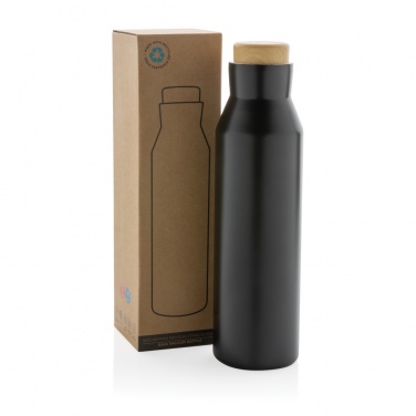 Logo trade promotional items image of: Gaia RCS certified recycled stainless steel vacuum bottle