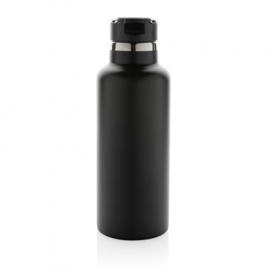 Logo trade promotional merchandise image of: Hydro RCS recycled stainless steel vacuum bottle with spout