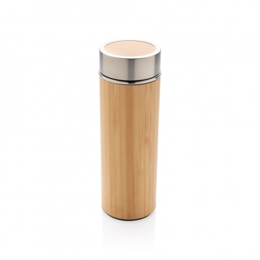 Logotrade promotional merchandise photo of: Leak proof bamboo vacuum bottle