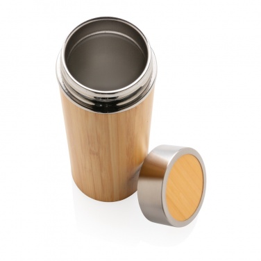 Logotrade promotional product picture of: Leak proof bamboo vacuum bottle