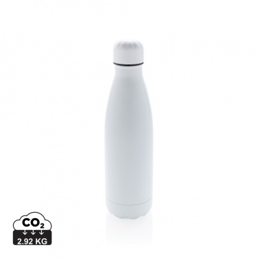 Logo trade promotional item photo of: Solid colour vacuum stainless steel bottle 500 ml