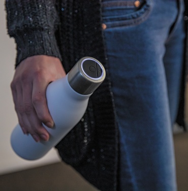 Logotrade advertising products photo of: UV-C steriliser vacuum stainless steel bottle