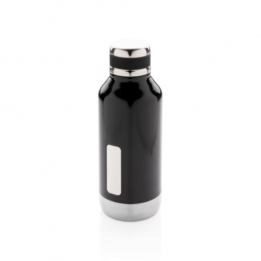 Logo trade promotional merchandise image of: Leak proof vacuum bottle with logo plate