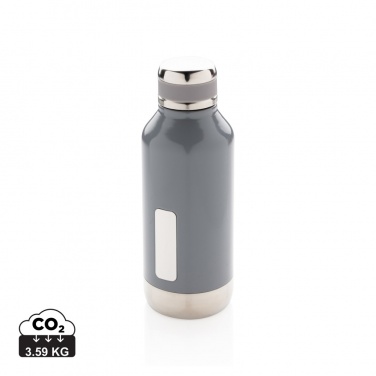 Logo trade promotional gifts picture of: Leak proof vacuum bottle with logo plate