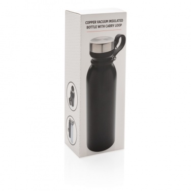 Logotrade corporate gifts photo of: Copper vacuum insulated bottle with carry loop