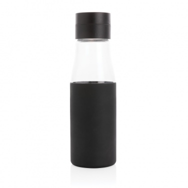 Logotrade promotional item image of: Ukiyo glass hydration tracking bottle with sleeve