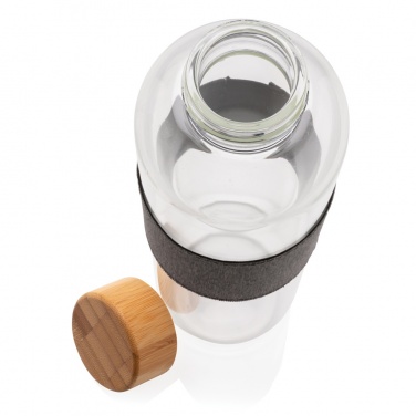 Logotrade promotional gift image of: Impact borosilicate glass bottle with bamboo lid