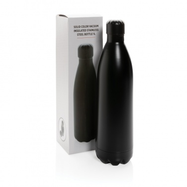 Logotrade advertising products photo of: Solid colour vacuum stainless steel bottle 1L