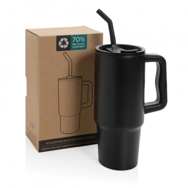 Logo trade promotional item photo of: Embrace deluxe RCS recycled stainless steel tumbler 900ml