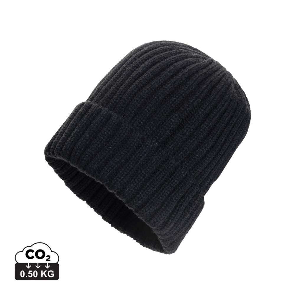 Logotrade promotional giveaway image of: Kennedi AWARE™ Polylana® beanie with large rib