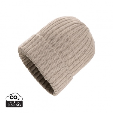 Logo trade promotional giveaway photo of: Kennedi AWARE™ Polylana® beanie with large rib