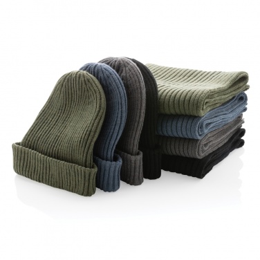 Logotrade promotional merchandise picture of: Impact AWARE™  Polylana® double knitted beanie