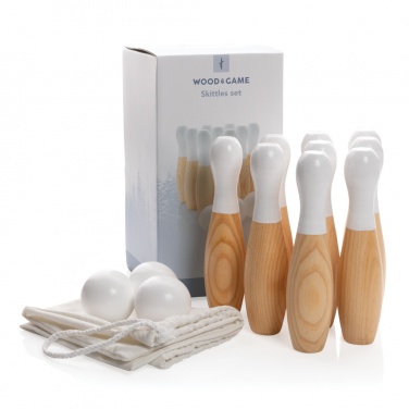 Logotrade business gifts photo of: Wooden skittles set