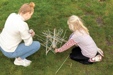 Logo trade promotional merchandise photo of: Bamboo giant mikado set