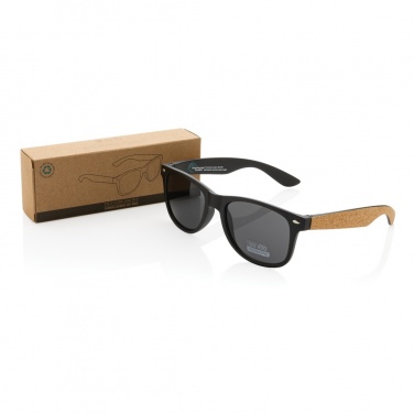 Logotrade promotional items photo of: GRS recycled PC plastic sunglasses with cork