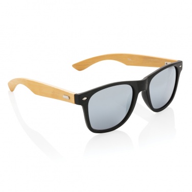 Logo trade promotional products picture of: Bamboo and RCS recycled plastic sunglasses