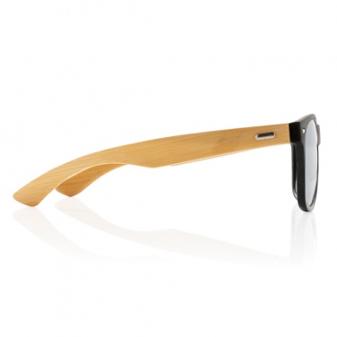 Logo trade corporate gifts image of: Bamboo and RCS recycled plastic sunglasses