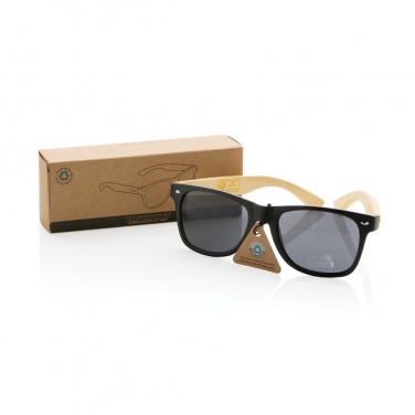 Logotrade promotional product picture of: Bamboo and RCS recycled plastic sunglasses