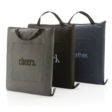 Logo trade corporate gifts image of: Impact Aware™ RPET foldable quilted picnic blanket