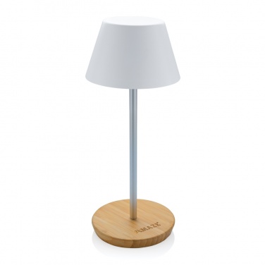 Logo trade corporate gifts image of: Pure Glow RCS usb-rechargeable recycled plastic table lamp