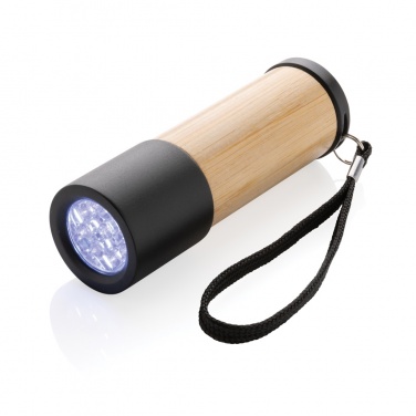 Logotrade promotional gift image of: Bamboo and RCS certfied recycled plastic torch