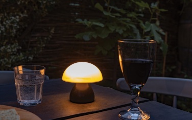 Logotrade business gift image of: Luming RCS recycled plastic USB re-chargeable table lamp