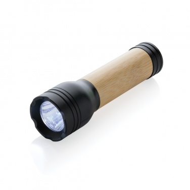 Logotrade promotional item picture of: Lucid 1W RCS certified recycled plastic & bamboo torch