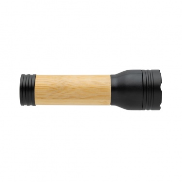 Logo trade advertising products picture of: Lucid 1W RCS certified recycled plastic & bamboo torch