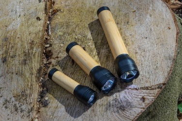 Logo trade promotional giveaways picture of: Lucid 1W RCS certified recycled plastic & bamboo torch