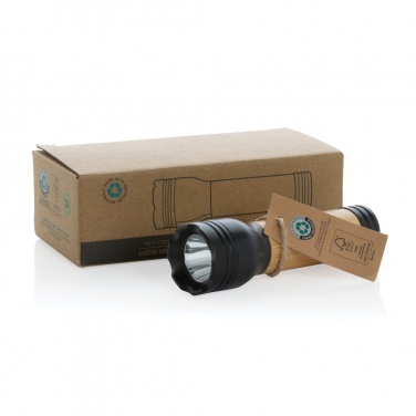 Logotrade advertising product picture of: Lucid 1W RCS certified recycled plastic & bamboo torch