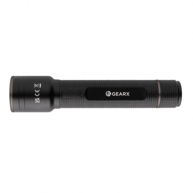 Logo trade promotional item photo of: Gear X RCS recycled aluminum USB-rechargeable torch large